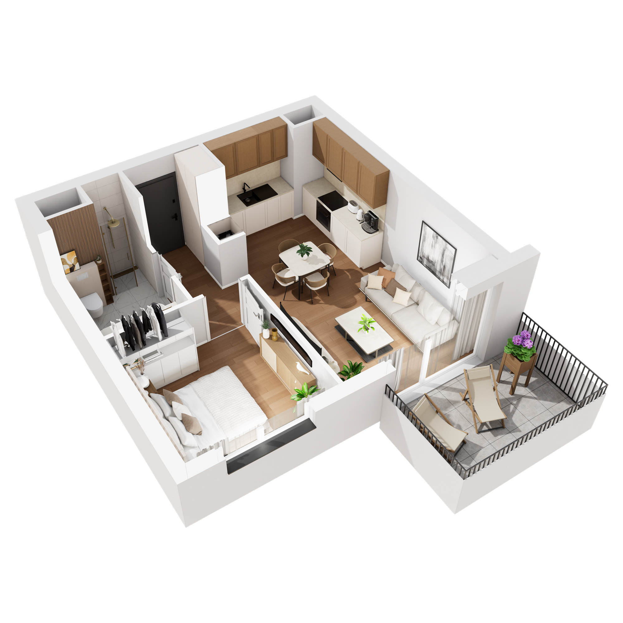 Rzut mieszkania pokazowego