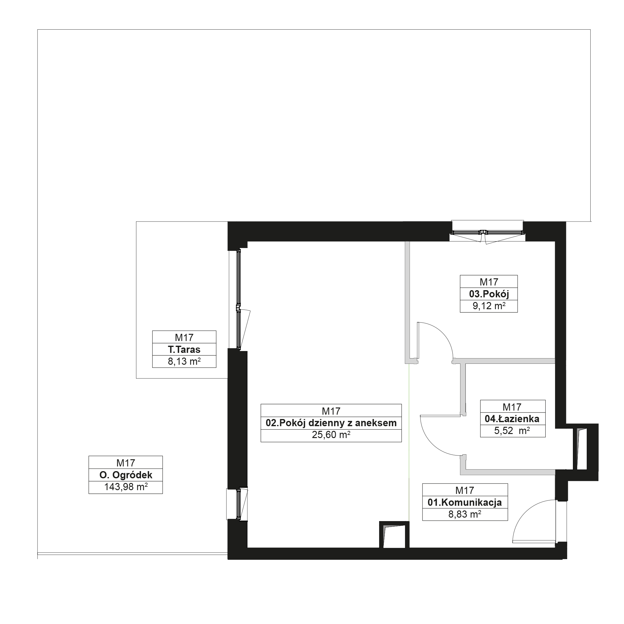 No To Naramowice Poznań mieszkanie deweloperskie na  parterze z 2 pokojami