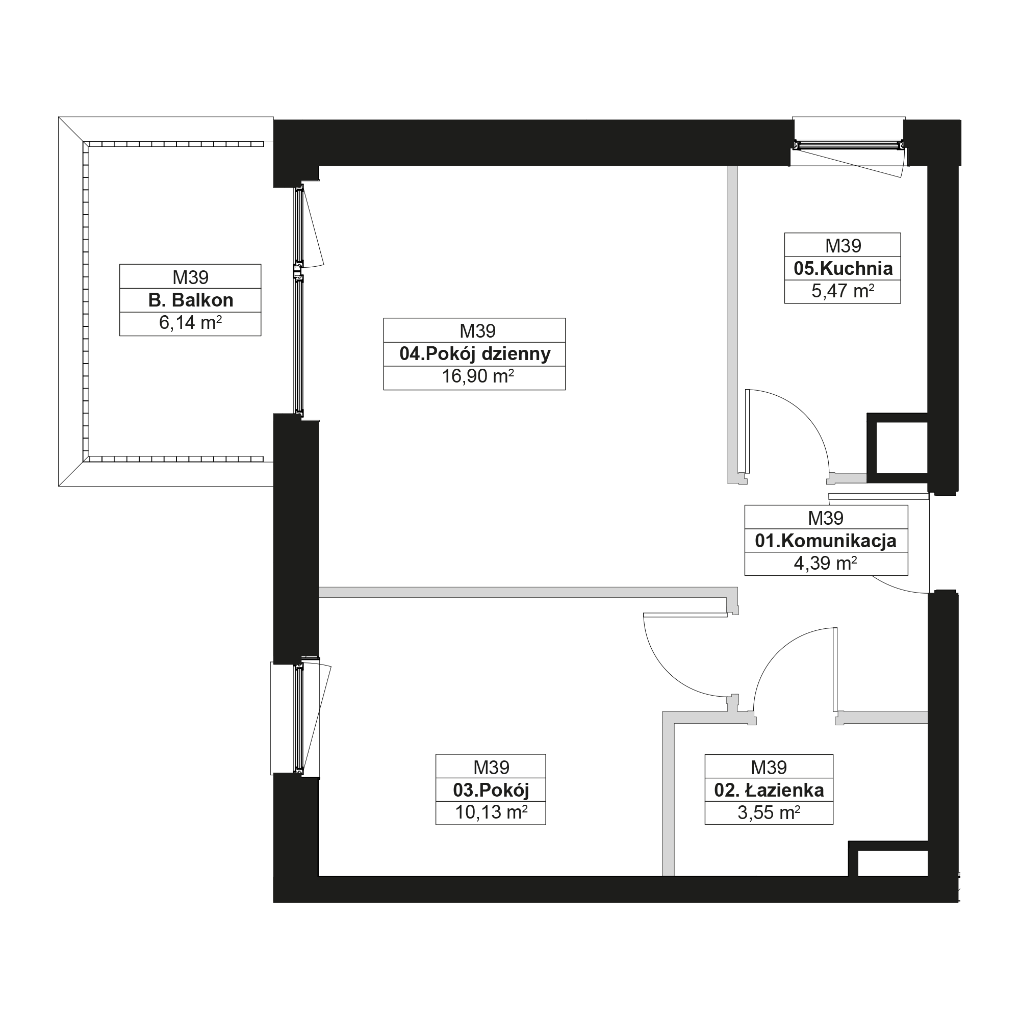 No To Naramowice Poznań mieszkanie deweloperskie na 1 piętrze z 2 pokojami